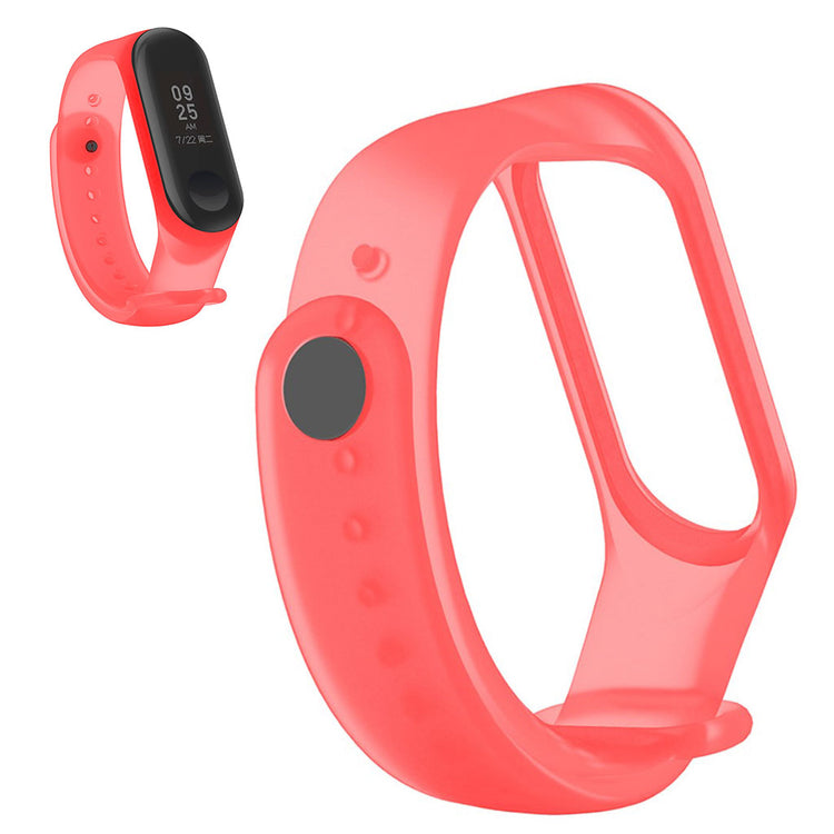 Pænt Xiaomi Mi Smart Band 6 / Xiaomi Mi Band 5 Silikone Rem - Rød#serie_3