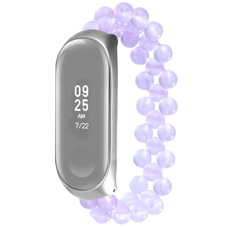 Cool Xiaomi Mi Smart Band 6 / Xiaomi Mi Band 5 Rhinsten Rem - Lilla#serie_6