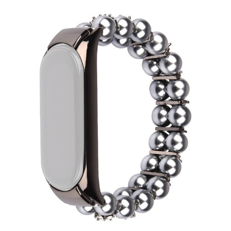 Klassisk Xiaomi Mi Smart Band 6 / Xiaomi Mi Band 5 Sten Rem - Sølv#serie_1