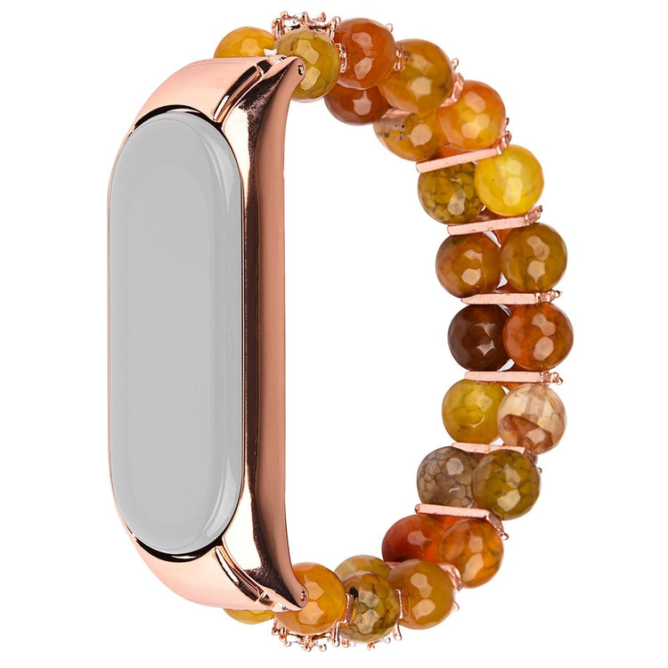 Tidsløst Xiaomi Mi Smart Band 6 / Xiaomi Mi Band 5 Sten Rem - Guld#serie_5