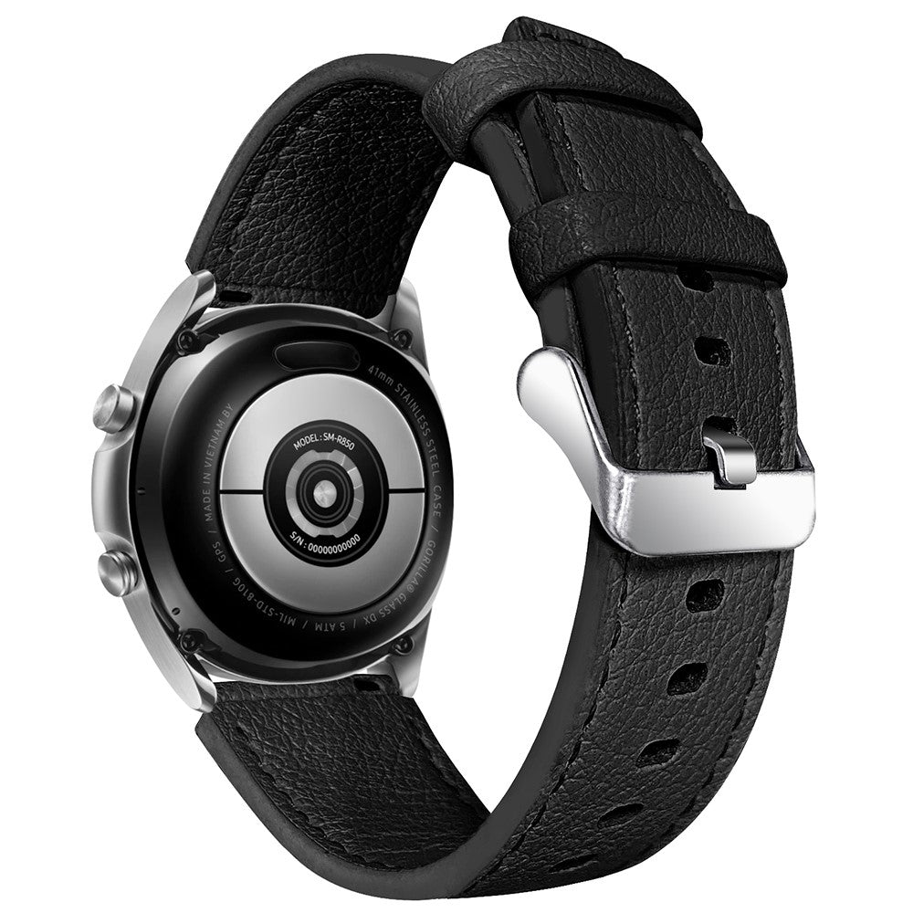 Super slidstΓ¦rk Xiaomi Mi Watch Color Γgte lΓ¦der Rem - Sort#serie_1