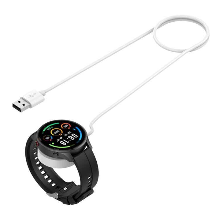 1m Plastik Universal Xiaomi Smartwatch   Ladestation - Hvid#serie_2