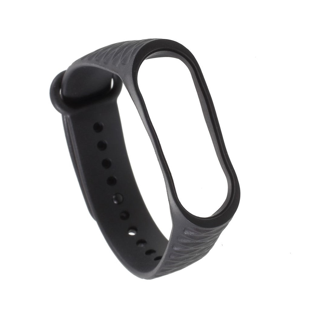 Super fantastisk Xiaomi Mi Band 3 Silikone Rem - Sort#serie_4