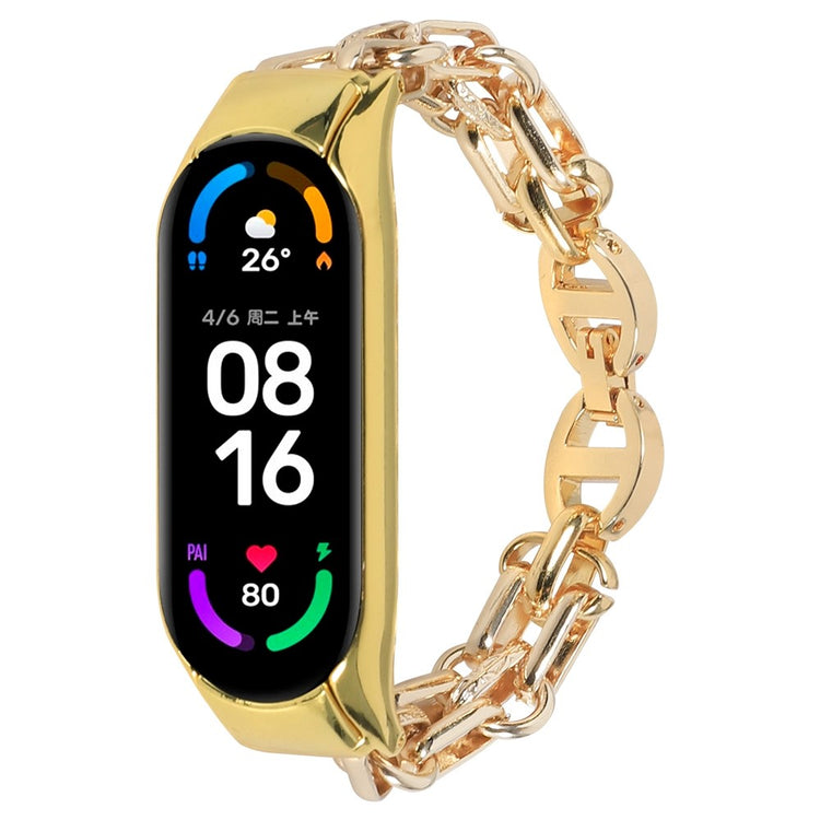 Elegant Xiaomi Mi Band 7 Metal Rem - Guld#serie_1