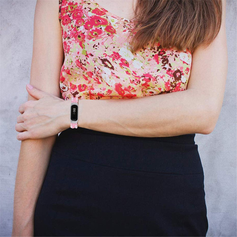 Super skøn Xiaomi Mi Band 7 Stof Urrem - Pink#serie_2