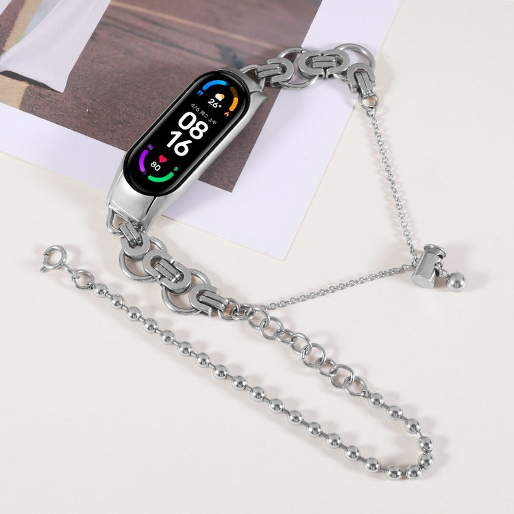 Helt vildt cool Xiaomi Mi Band 7 Metal Urrem - Sølv#serie_5