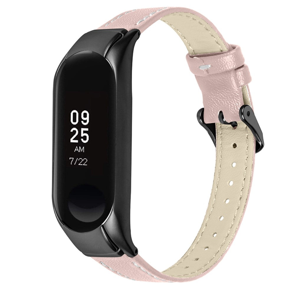 Super nydelig Xiaomi Mi Band 7 Ægte læder Rem - Pink#serie_3