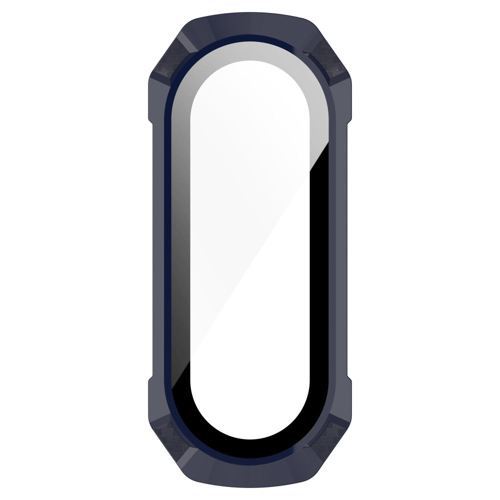 Beskyttende Xiaomi Mi Band 7 Cover med Skærmbeskytter i Plastik og Hærdet Glas - Blå#serie_2