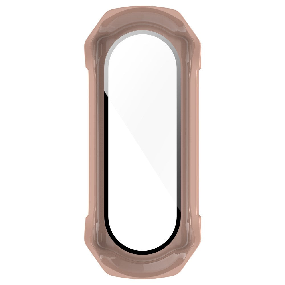 Beskyttende Xiaomi Mi Band 7 Cover med Skærmbeskytter i Plastik og Hærdet Glas - Pink#serie_6