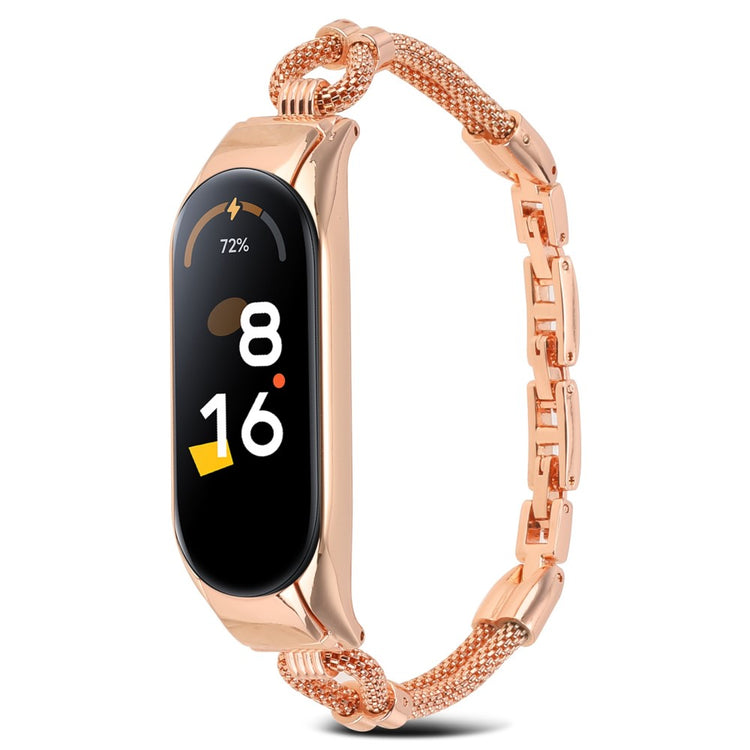 Meget flot Xiaomi Mi Band 7 Metal Urrem - Guld#serie_3