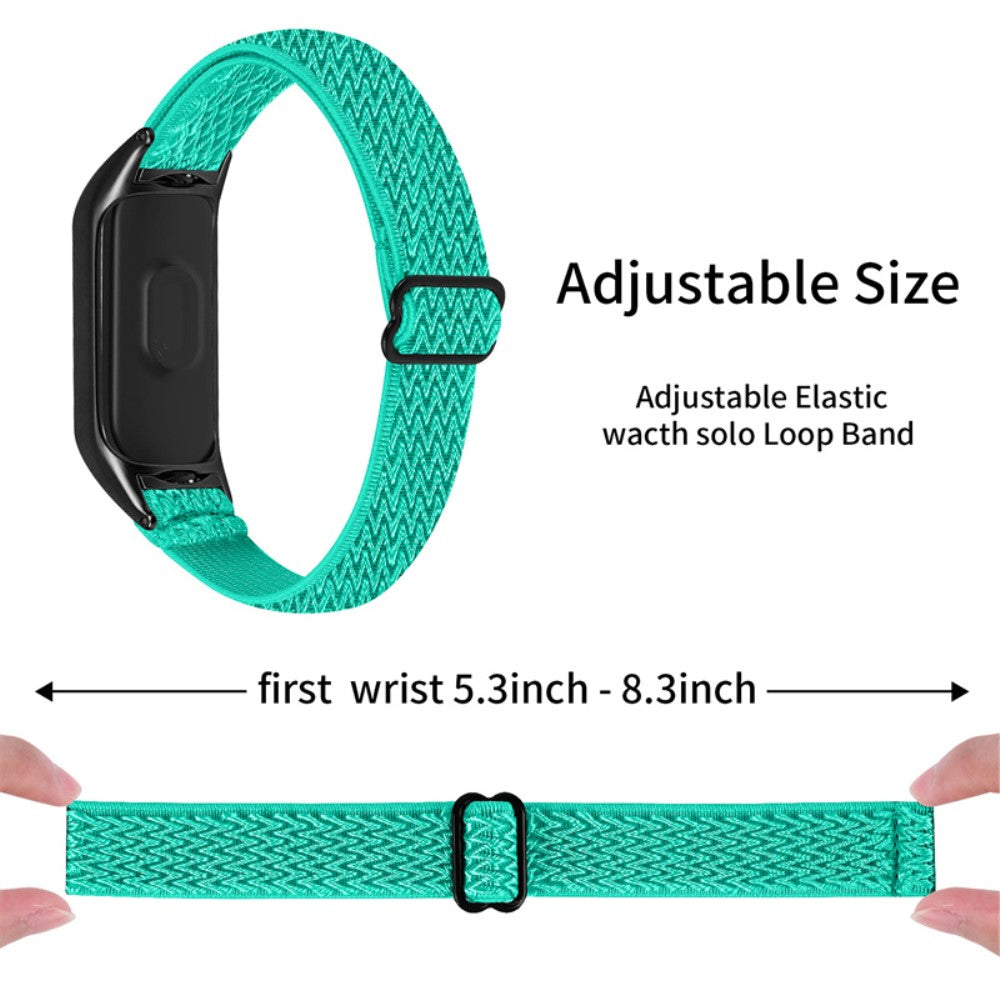 Mega pænt Xiaomi Mi Band 7 Stof Urrem - Grøn#serie_10