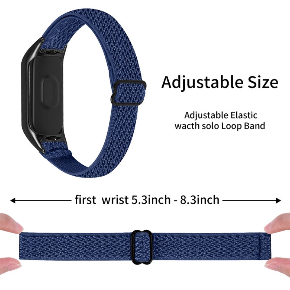 Mega pænt Xiaomi Mi Band 7 Stof Urrem - Blå#serie_19
