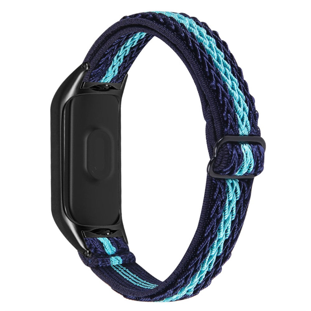 Pænt Xiaomi Mi Band 7 Nylon Rem - Blå#serie_20