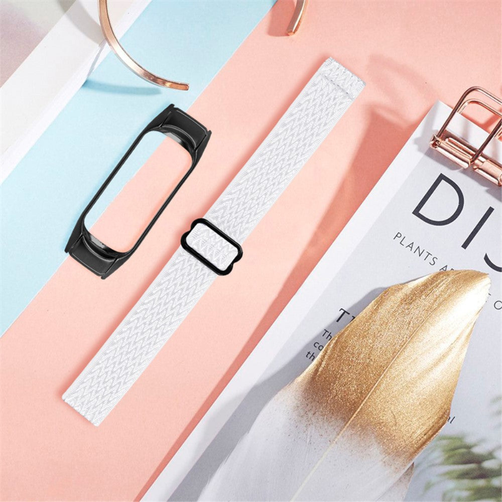 Mega pænt Xiaomi Mi Band 7 Stof Urrem - Hvid#serie_9
