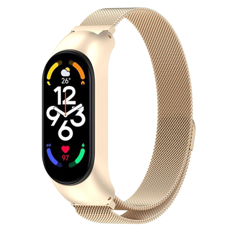 Mega kønt Xiaomi Mi Band 7 Metal Rem - Brun#serie_3