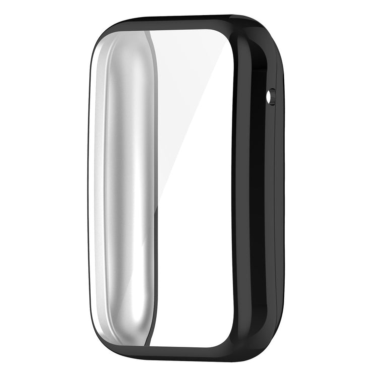 Rigtigt Godt Xiaomi Mi Band 7 Pro Plastik og Glas Cover - Sort#serie_1