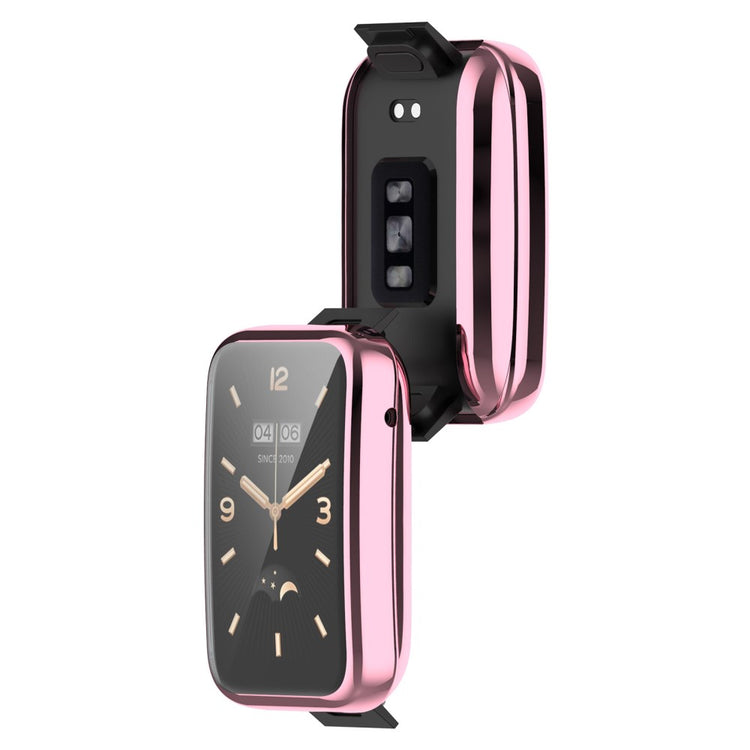 Rigtigt Godt Xiaomi Mi Band 7 Pro Plastik og Glas Cover - Pink#serie_4