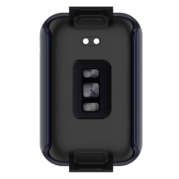 Vildt Fed Xiaomi Mi Band 7 Pro Cover med Skærmbeskytter i Plastik og Hærdet Glas - Blå#serie_6