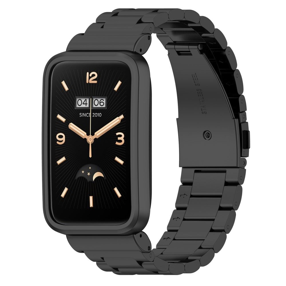 Rigtigt hΓ₯rdfΓΈr Xiaomi Mi Band 7 Pro Metal Rem - Sort#serie_028