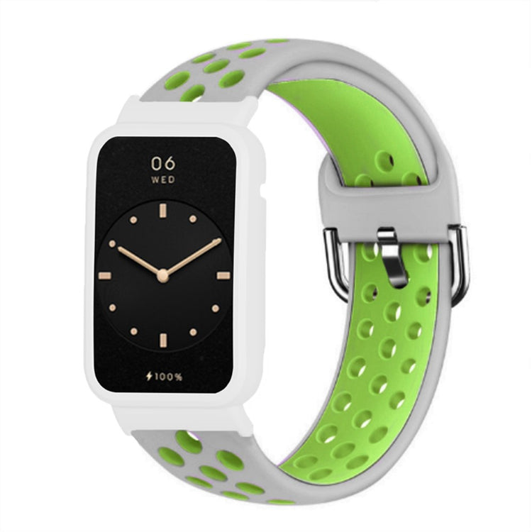 Helt vildt pænt Xiaomi Mi Band 7 Pro Silikone Rem - Grøn#serie_5