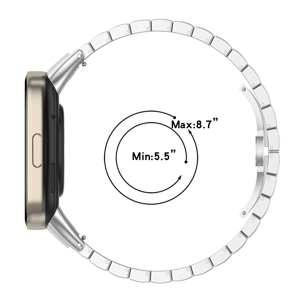 Metal Universal Rem passer til Xiaomi Redmi Watch 3 / Xiaomi Mi Watch Lite 3 - Pink#serie_2