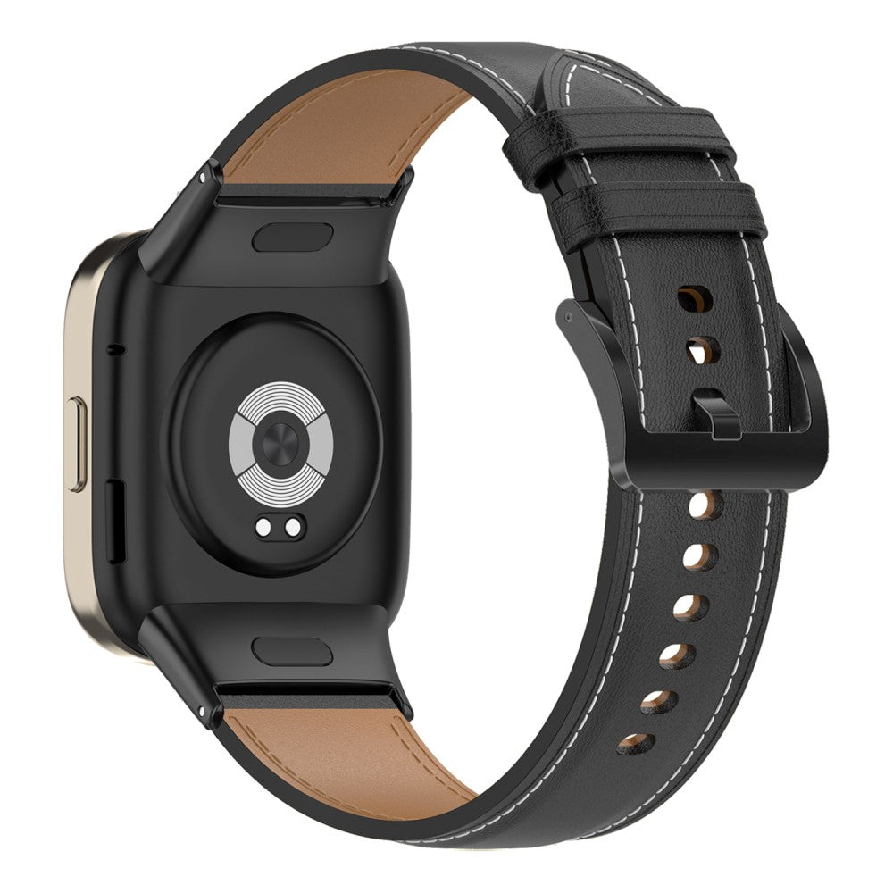 Γgte LΓ¦der Universal Rem passer til Xiaomi Redmi Watch 3 / Xiaomi Mi Watch Lite 3 - Sort#serie_1