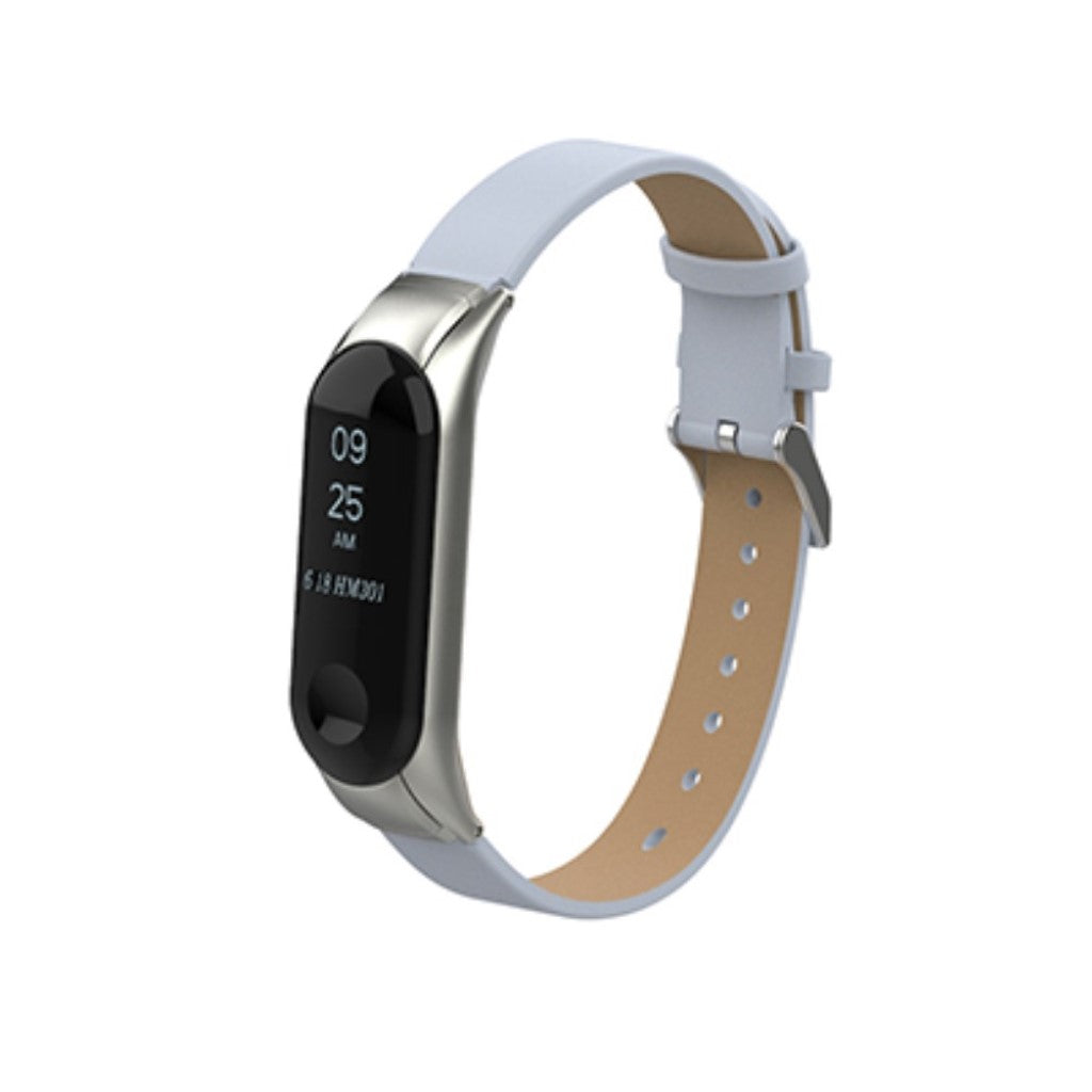 Eminent Xiaomi Mi Smart Band 4 Ægte læder Rem - Hvid#serie_5
