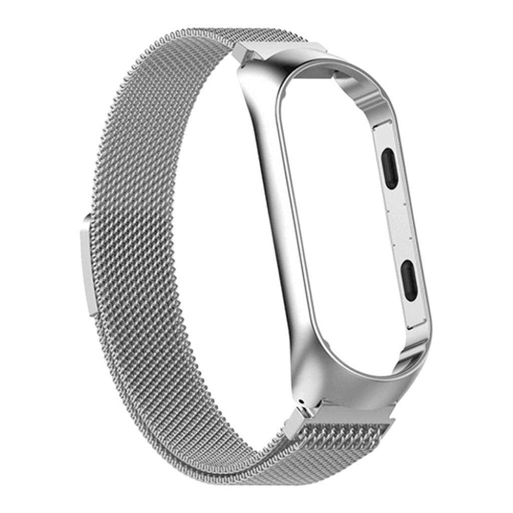 Helt vildt fantastisk Xiaomi Mi Smart Band 4 Metal Rem - Sølv#serie_2