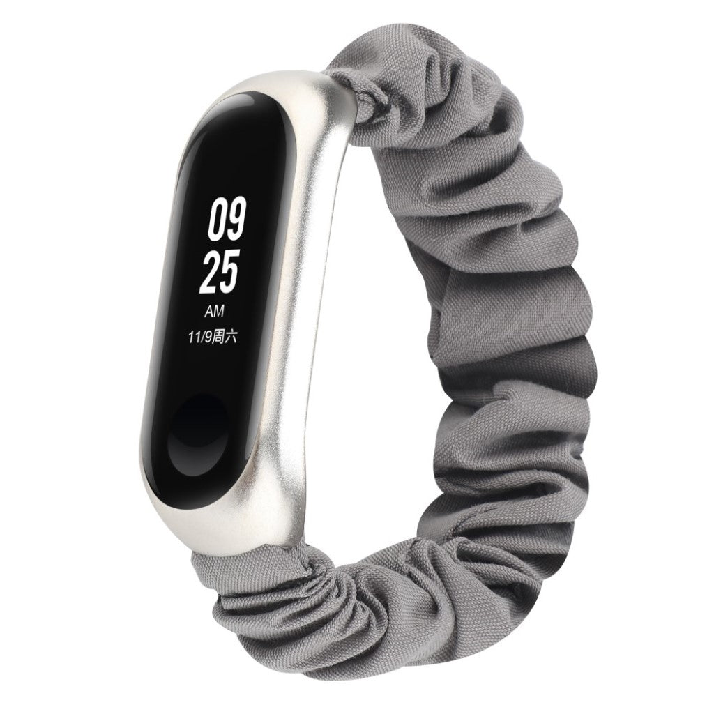 Yndigt Xiaomi Mi Smart Band 4 / Xiaomi Mi Band 3 Nylon Rem - Sølv#serie_4