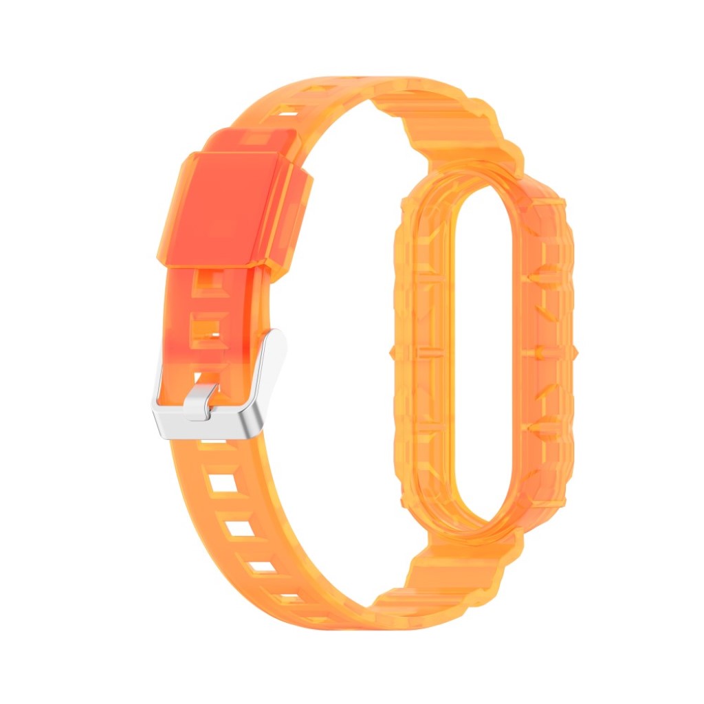 Fint Xiaomi Mi Smart Band 4 / Xiaomi Mi Band 3 Silikone Rem - Orange#serie_2