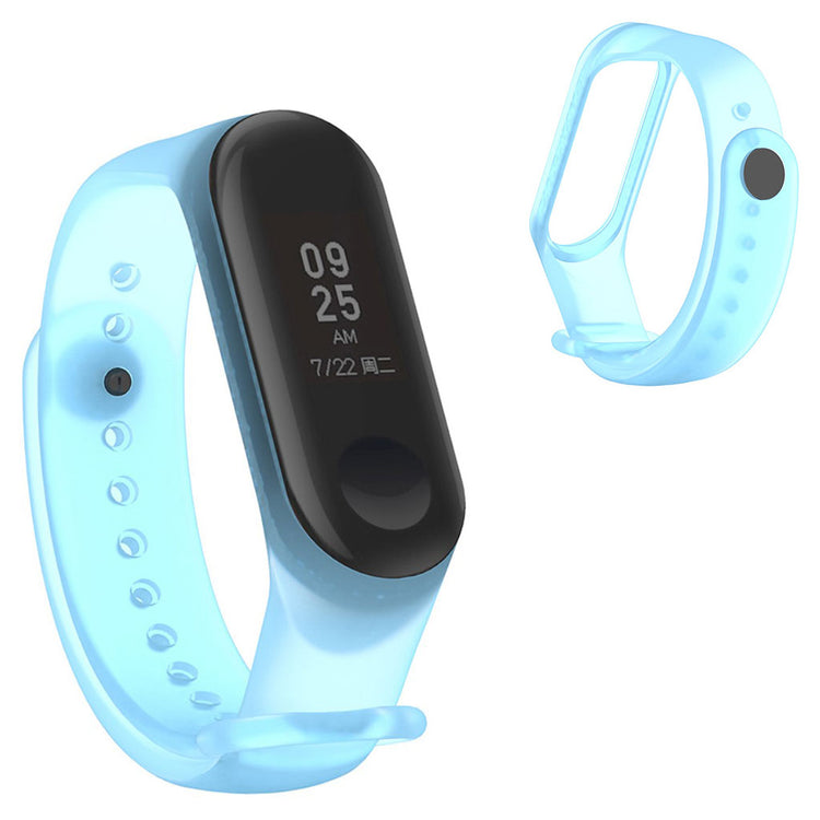 Kønt Xiaomi Mi Smart Band 4 / Xiaomi Mi Band 3 Silikone Rem - Blå#serie_2