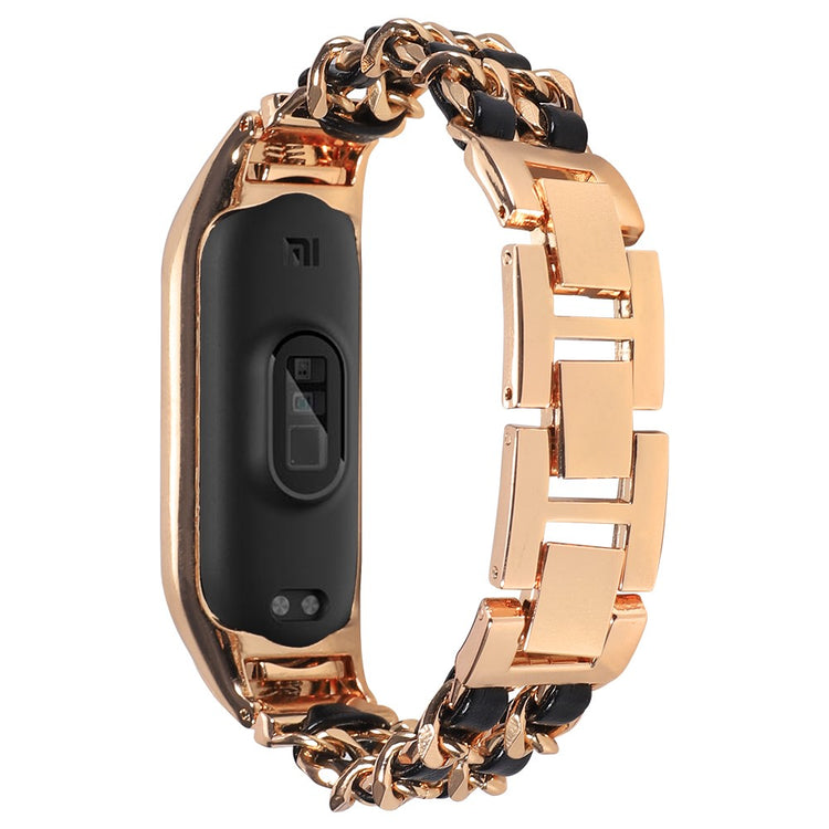 Fint Xiaomi Mi Smart Band 4 / Xiaomi Mi Band 3 Metal Rem - Pink#serie_5