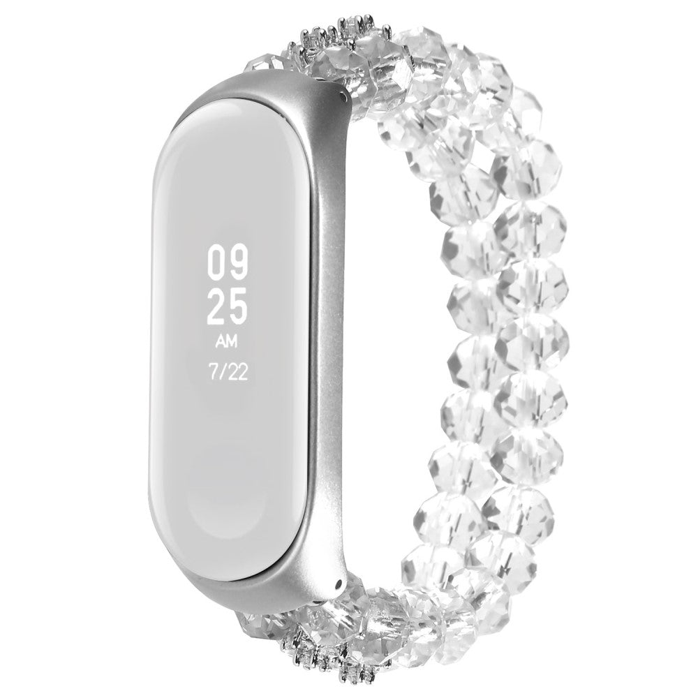 Pænt Xiaomi Mi Smart Band 4 / Xiaomi Mi Band 3 Rhinsten Rem - Hvid#serie_1