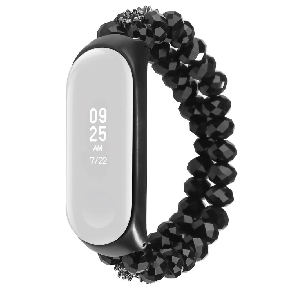 Pænt Xiaomi Mi Smart Band 4 / Xiaomi Mi Band 3 Rhinsten Rem - Sort#serie_3