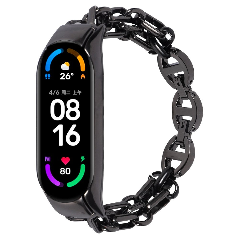 SkΓΈn Xiaomi Mi Smart Band 4 / Xiaomi Mi Band 3 Metal Rem - Sort#serie_1