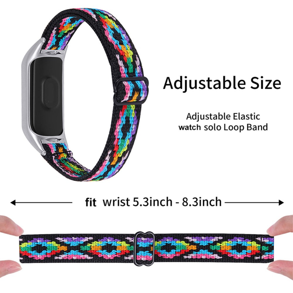 Skøn Xiaomi Mi Smart Band 4 / Xiaomi Mi Band 3 Stof Urrem - Flerfarvet#serie_4