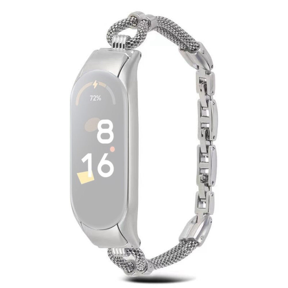 Skøn Xiaomi Mi Smart Band 4 / Xiaomi Mi Band 3 Metal Rem - Sølv#serie_2