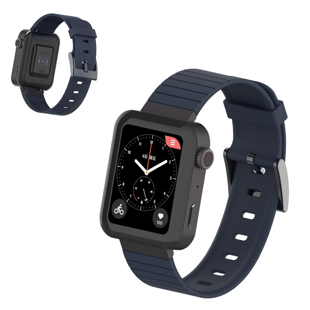 Stilfuld Xiaomi Mi Watch Premium Edition Silikone Rem - BlΓ₯#serie_10