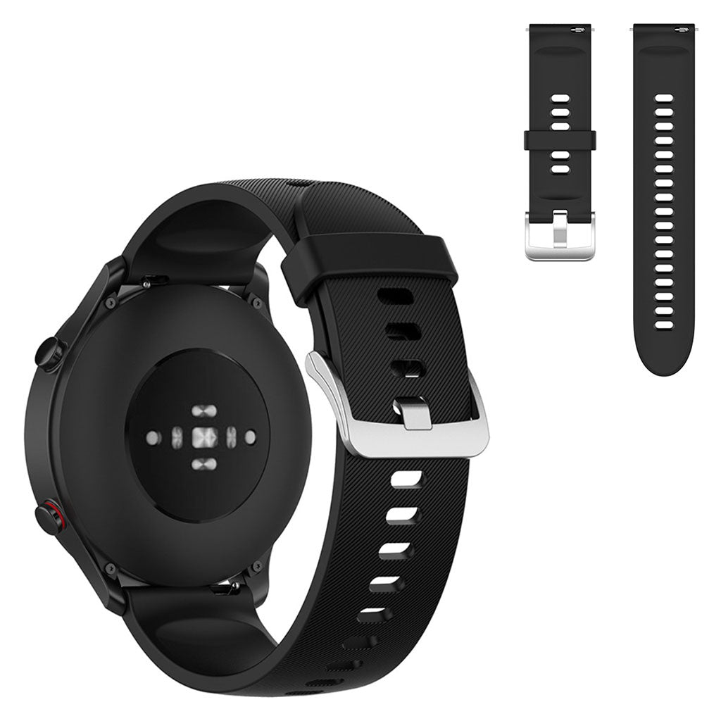 Super kΓΈnt Xiaomi Mi Watch Color Sports Silikone Rem - Sort#serie_1