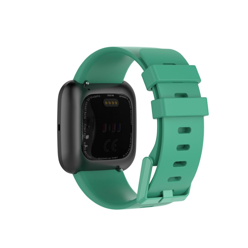 Stilfuld Fitbit Versa 2 / Fitbit Versa Lite Silikone Rem - Størrelse: L - Grøn#serie_7