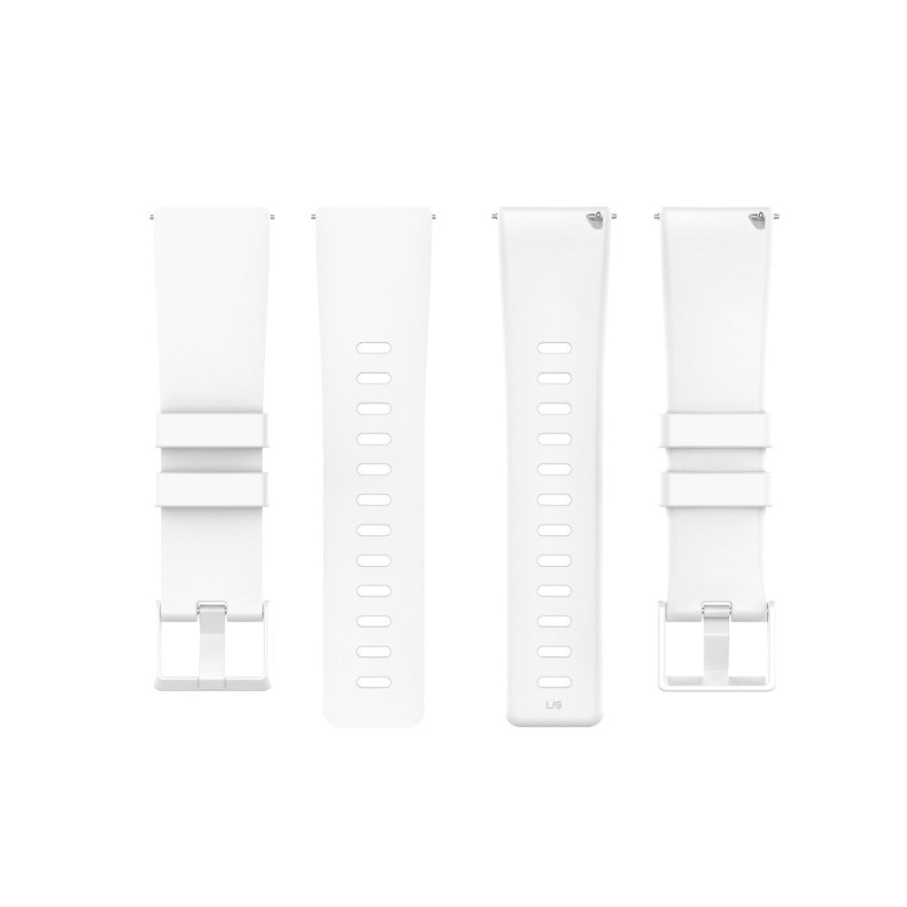 Vildt sejt Fitbit Versa 2 / Fitbit Versa Lite Silikone Rem - Størrelse: S - Hvid#serie_2