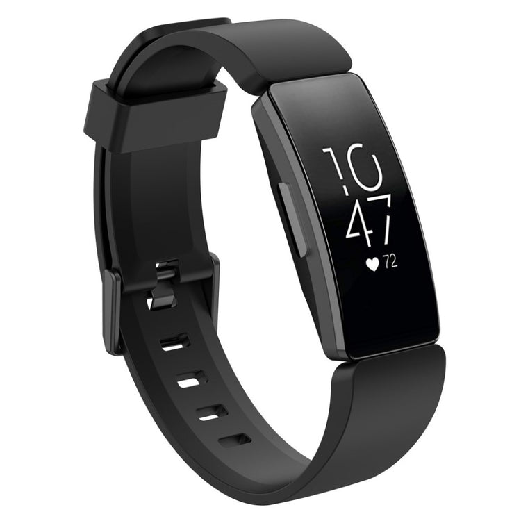 Fortrinligt Fitbit Inspire Silikone Rem - Sort#serie_1