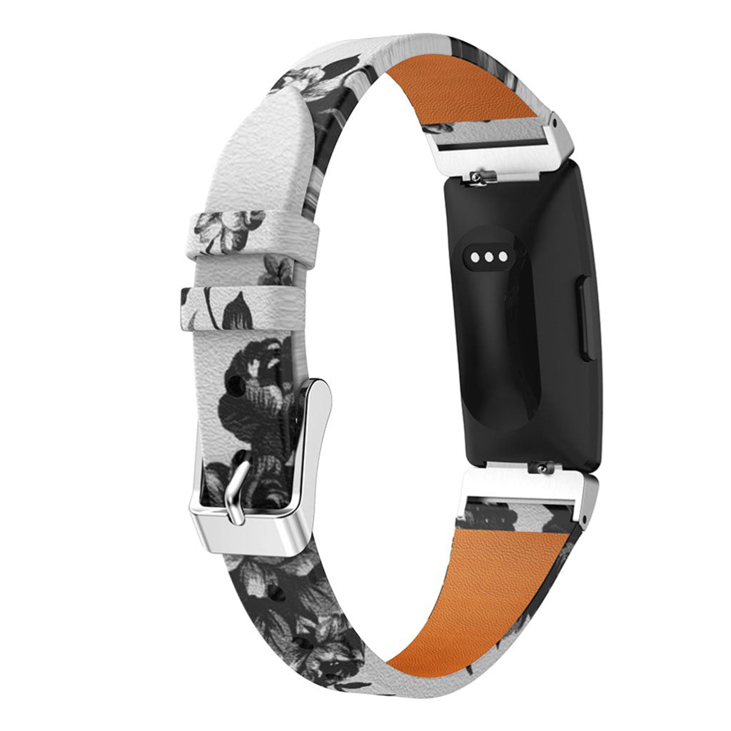 Helt vildt rart Fitbit Inspire Γgte lΓ¦der Rem - Hvid#serie_1