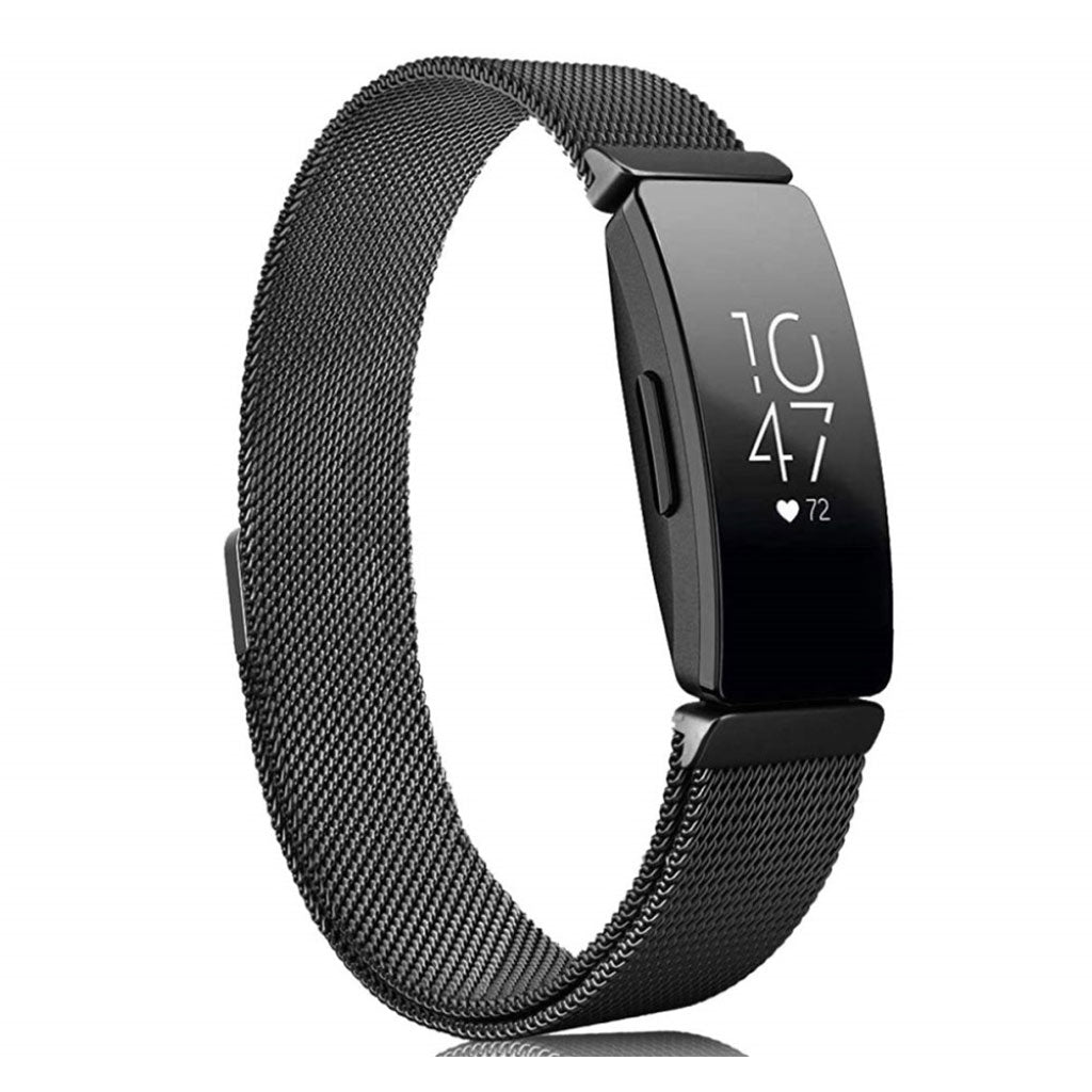 Super skΓΈn Fitbit Inspire Metal Rem - Sort#serie_1