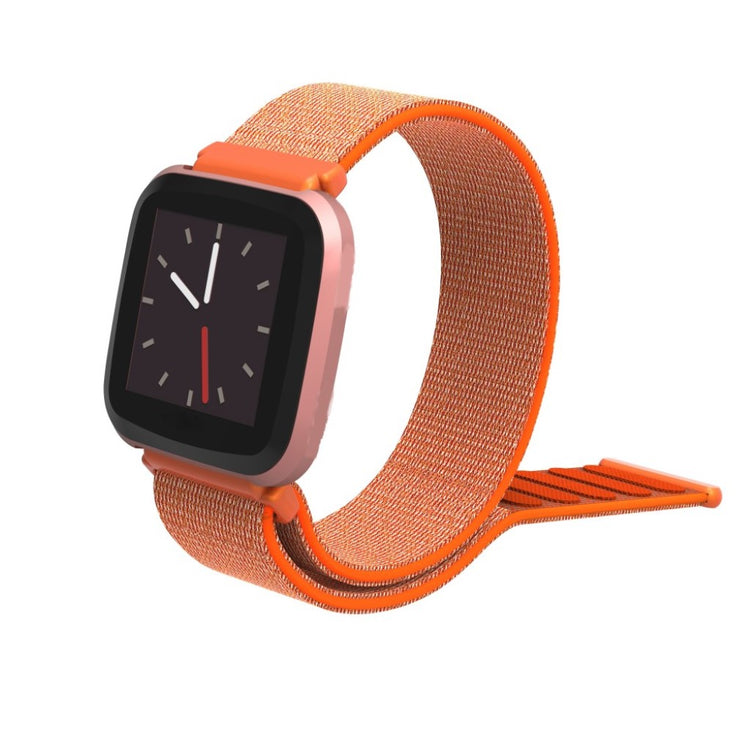 Rigtigt pænt Fitbit Versa Lite Nylon Rem - Orange#serie_2
