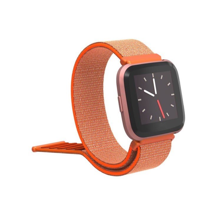 Rigtigt pænt Fitbit Versa Lite Nylon Rem - Orange#serie_2