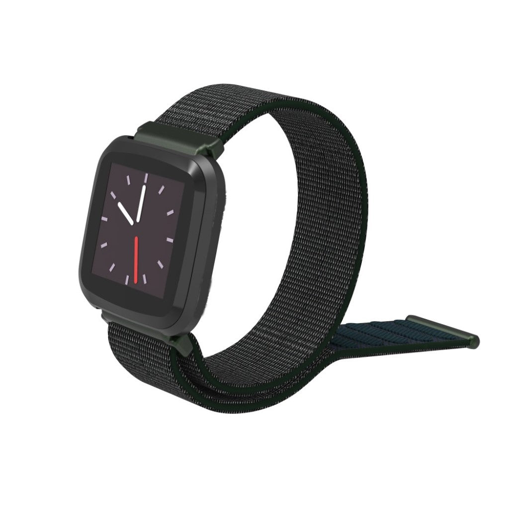 Rigtigt pænt Fitbit Versa Lite Nylon Rem - Grøn#serie_4