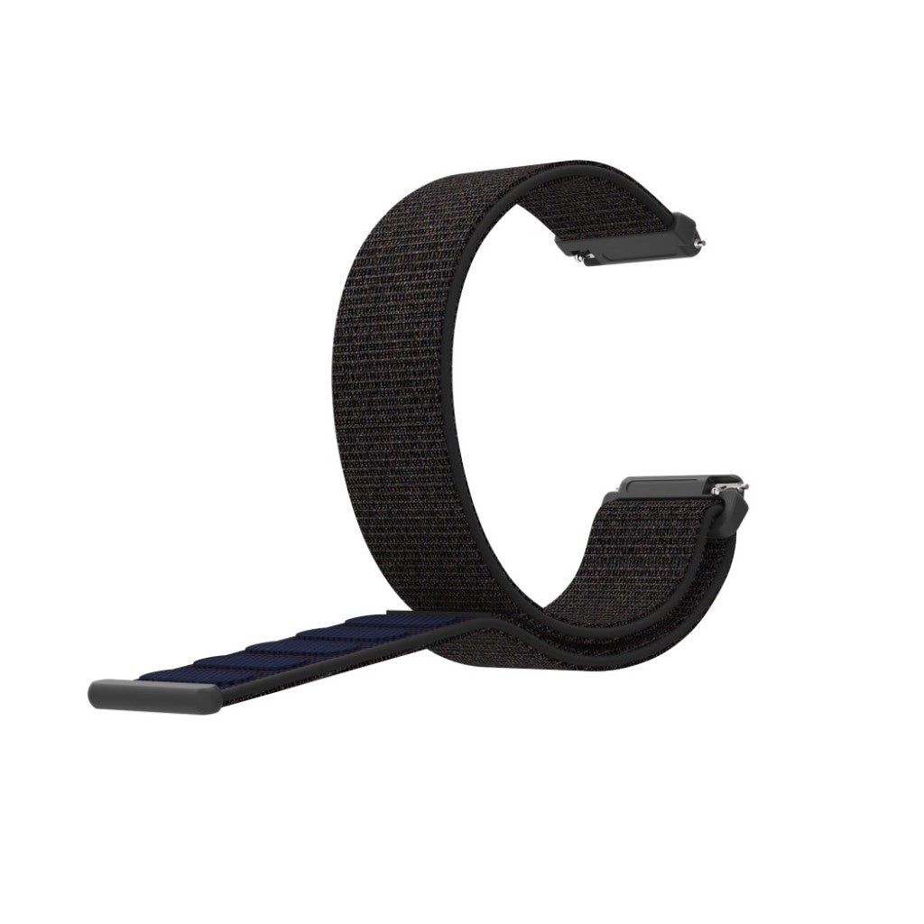 Rigtigt pænt Fitbit Versa Lite Nylon Rem - Sort#serie_6