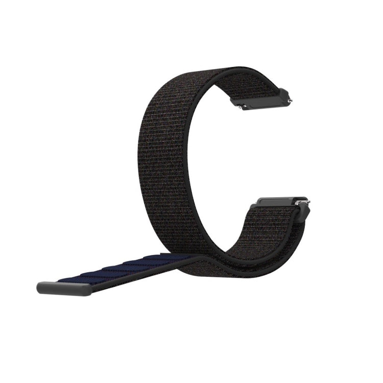 Rigtigt pænt Fitbit Versa Lite Nylon Rem - Sort#serie_6