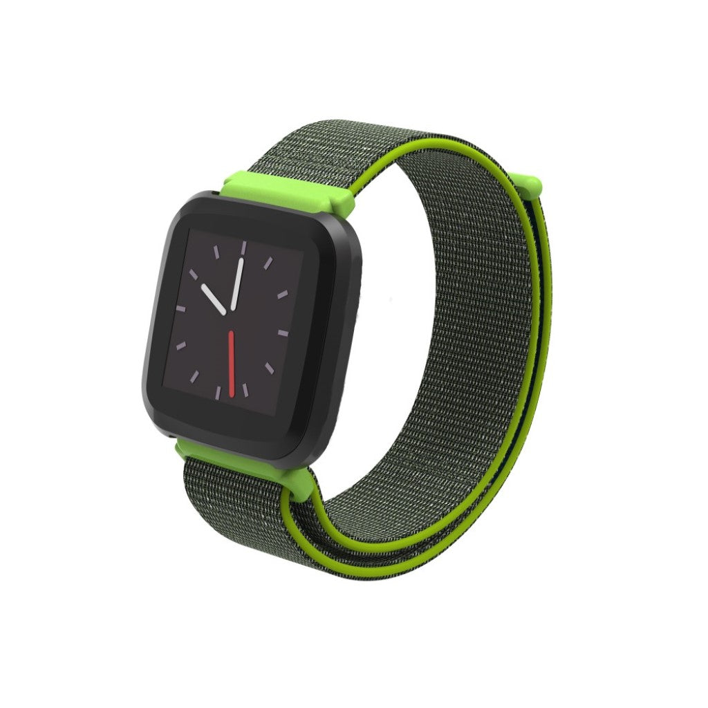 Rigtigt pænt Fitbit Versa Lite Nylon Rem - Grøn#serie_7